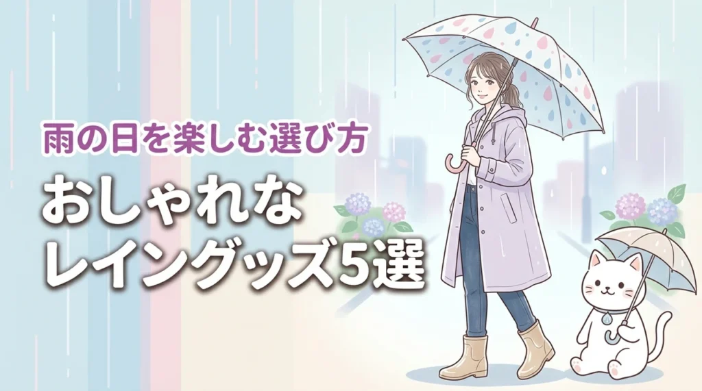 おしゃれなレイングッズのおすすめ5選！雨の日が楽しみになる選び方のコツを詳しく紹介