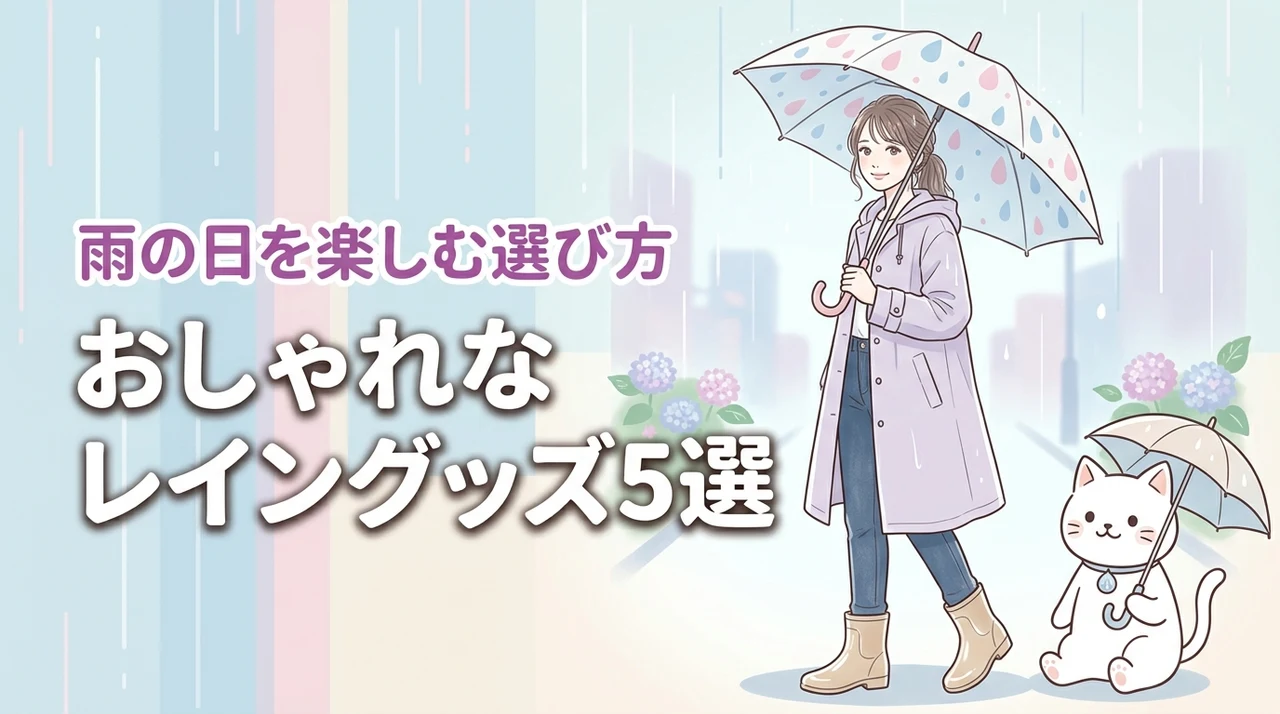 おしゃれなレイングッズのおすすめ5選!雨の日が楽しみになる選び方のコツを詳しく紹介